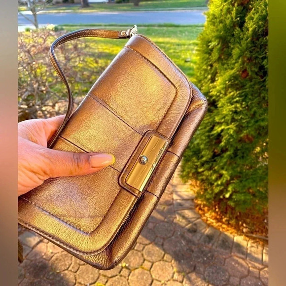 Coach gold Pochette - Picture 3 of 5